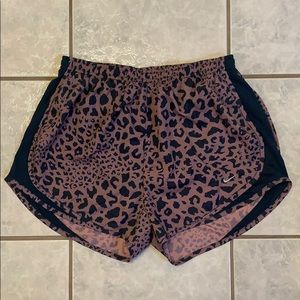 Like New - Leopard Print Nike Tempo Shorts M